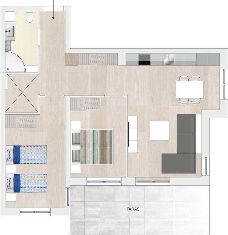 Apartament Blue Sky Kolobrzeg Bagian luar foto